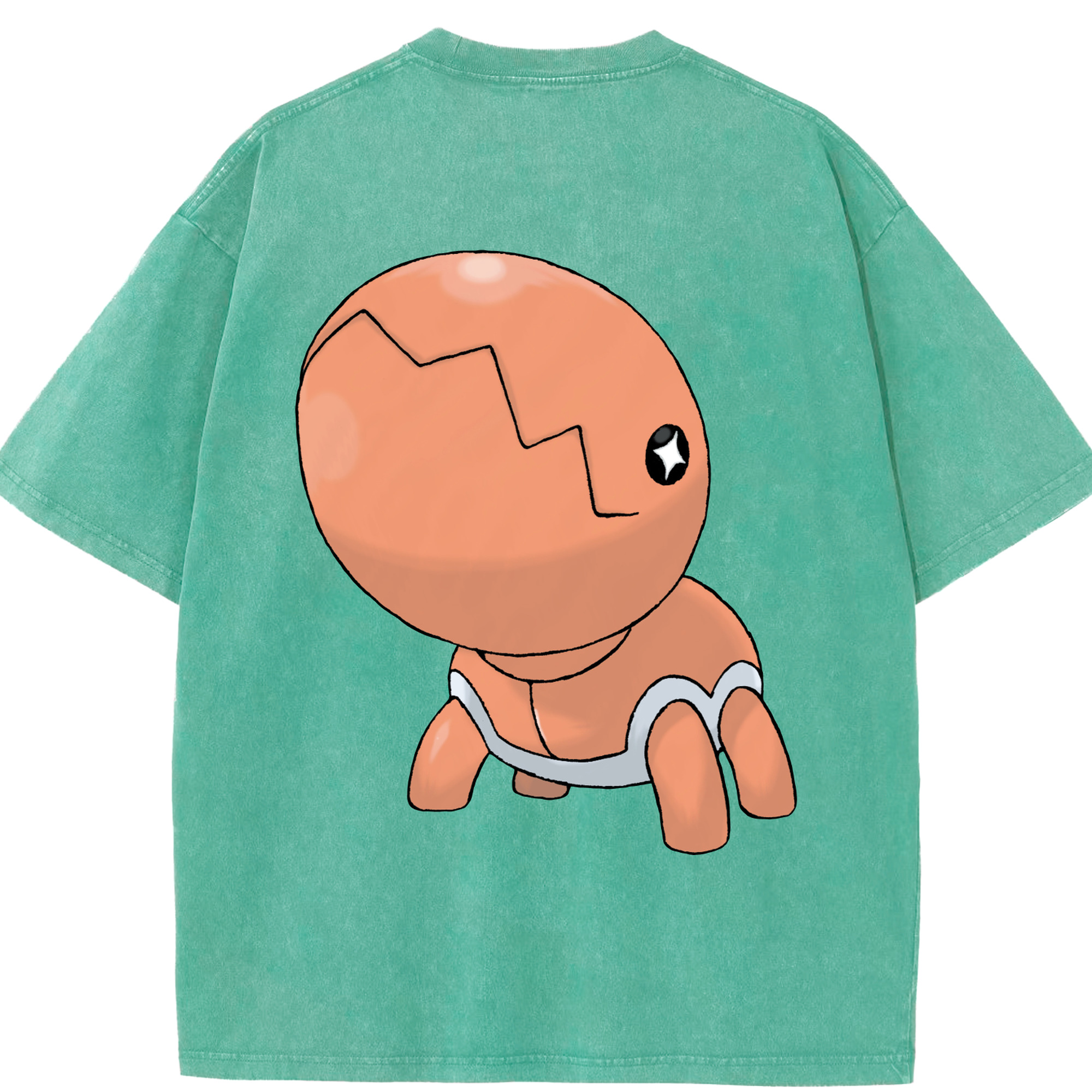 （画像用） ポケットモンスター Pokémon 綿100% ヴィンテージ風 半袖Tシャツ（背面プリント）